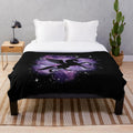 Galaxy-themed plush blanket with a sparkling unicorn design
