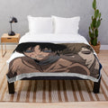 Killing Stalking-inspired plush blanket with focus on dark romance and thriller elements