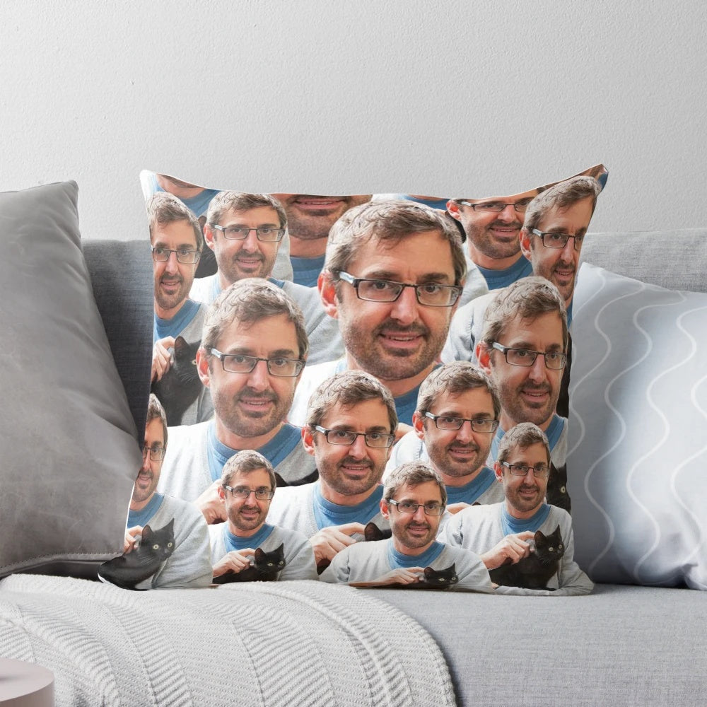 Soft, plush pillow featuring an image of kittens from the BBC documentary series by Louis Theroux.