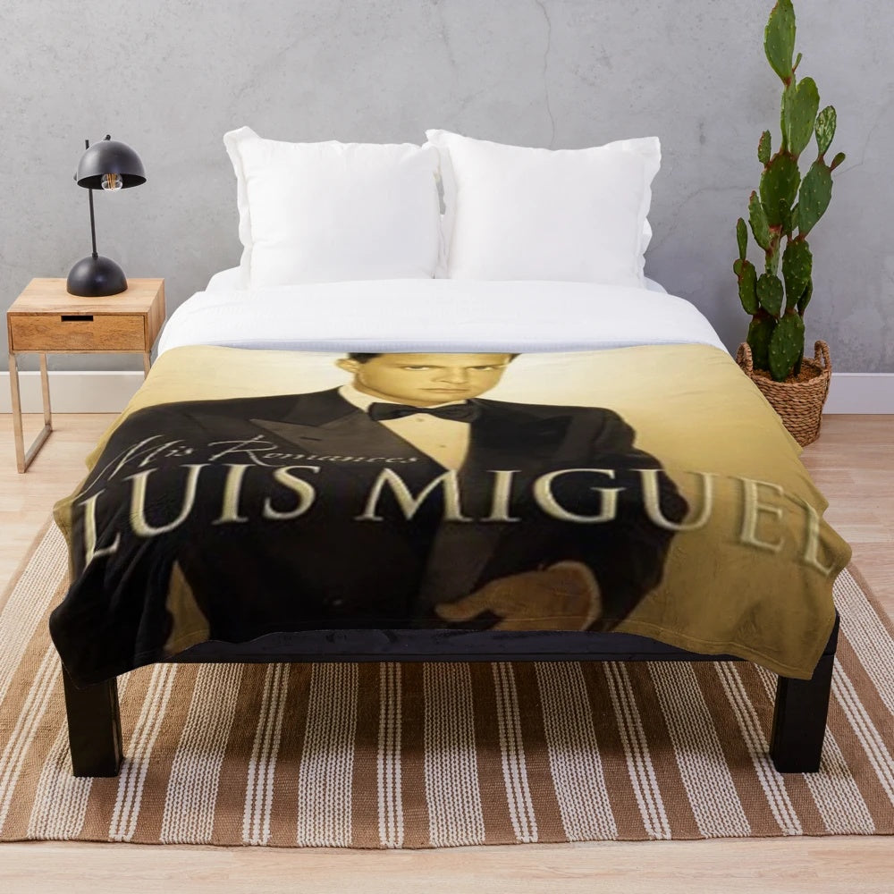Luis Miguel Inspired Plush Blanket