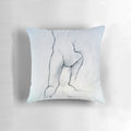 A stunning pencil drawing depicting the back and legs of a young, nude Irish male figure.