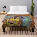 Soft and cuddly orangutan plush blanket design, supporting endangered species conservation