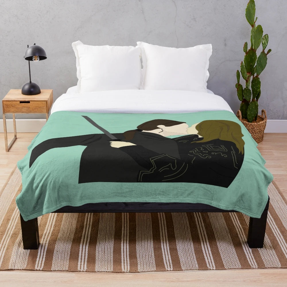 Pirate plush blanket with soft, cozy texture