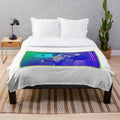 Aesthetic portrait cinema inspired plush blanket