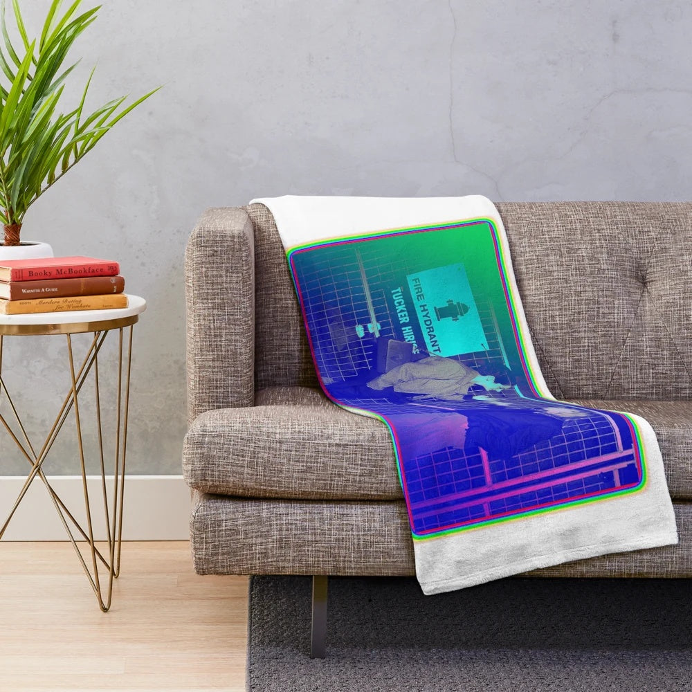 Aesthetic portrait cinema inspired plush blanket