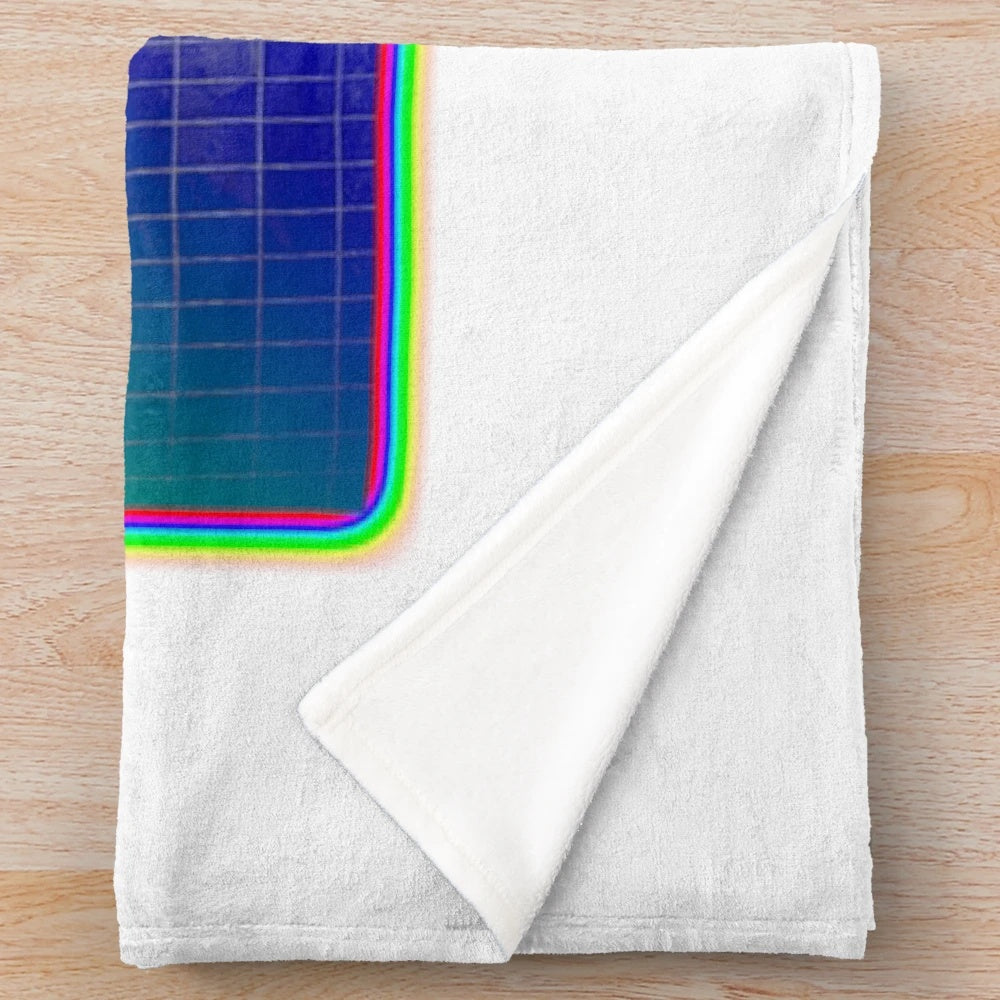 Aesthetic portrait cinema inspired plush blanket