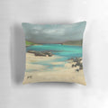 Vibrant oil painting of the rugged coastline of Vatersay and Barra, Scotland