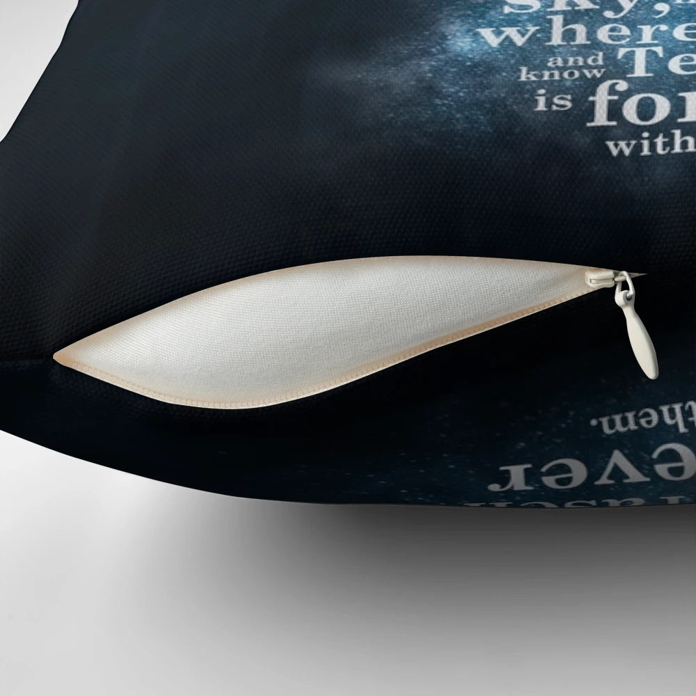 A beautiful pillow featuring the Stag, the Lord of the North from the Throne of Glass series by Sarah J. Maas.