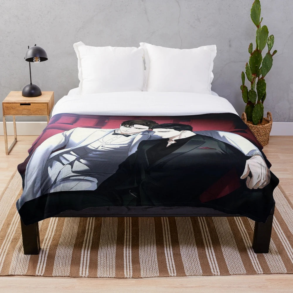 Under The Green Light BL Plush Blanket featuring Jin Cheong Woo and Matthew Rayner