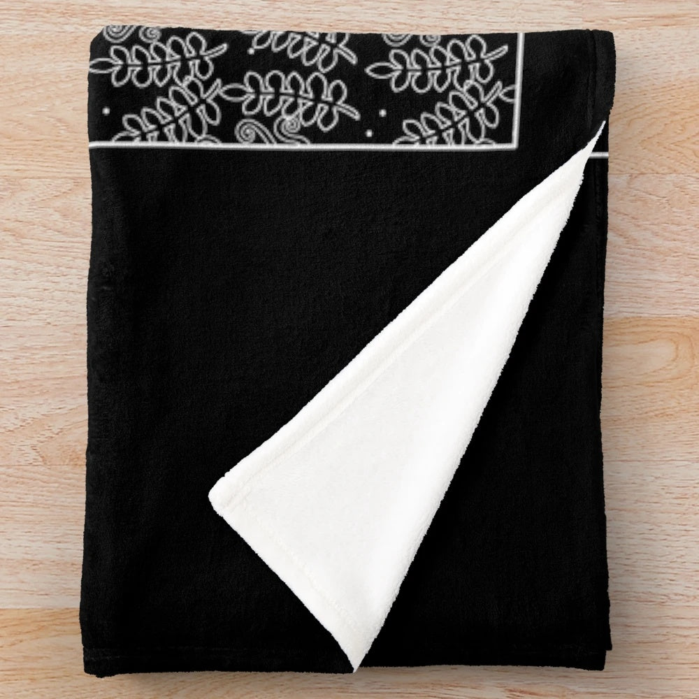 Plush blanket featuring a wildlife photography design with the message "Good people shoot photos, not animals