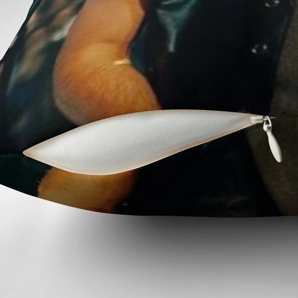 Niall Horan concert photo printed on a soft, comfortable pillow