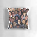 Jake Peralta, the beloved character from Brooklyn Nine Nine, captured in a playful paparazzi-style image on a soft, comfortable pillow.