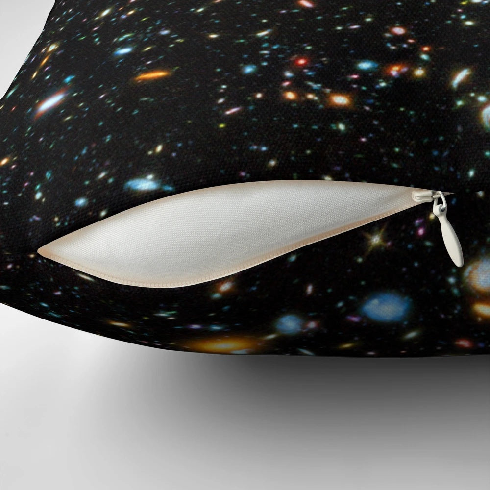Hubble Deep Field Pillow showcasing the stunning star field captured by the Hubble Space Telescope.