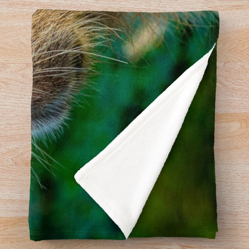 Cozy plush blanket featuring a capybara design, a semi-aquatic herbivore from South America