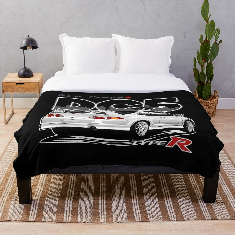 Car-Inspired Plush Blanket with Cozy, Soft Design