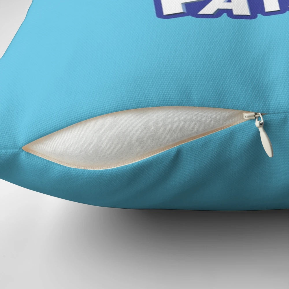 Colorful car themed pillow with characters from the Car City cartoon series