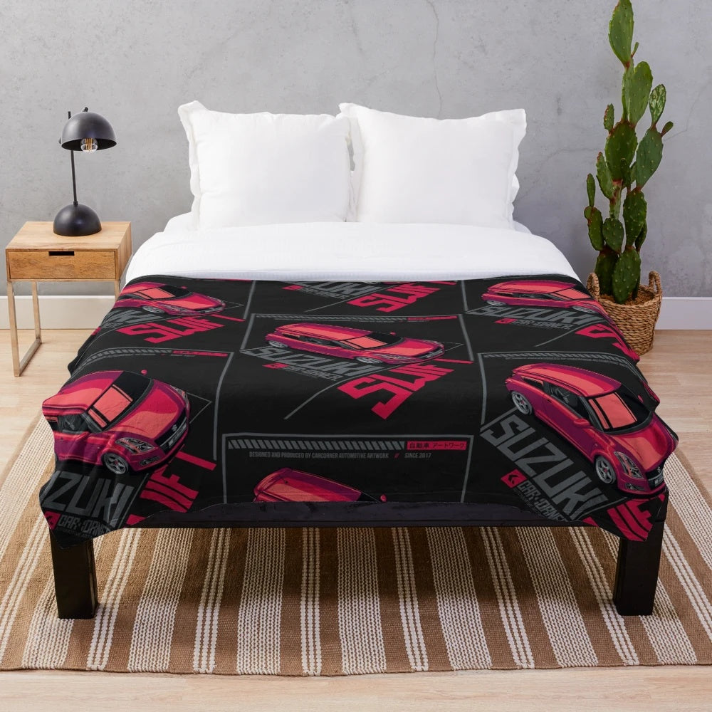 Suzuki Swift Sport-inspired plush blanket