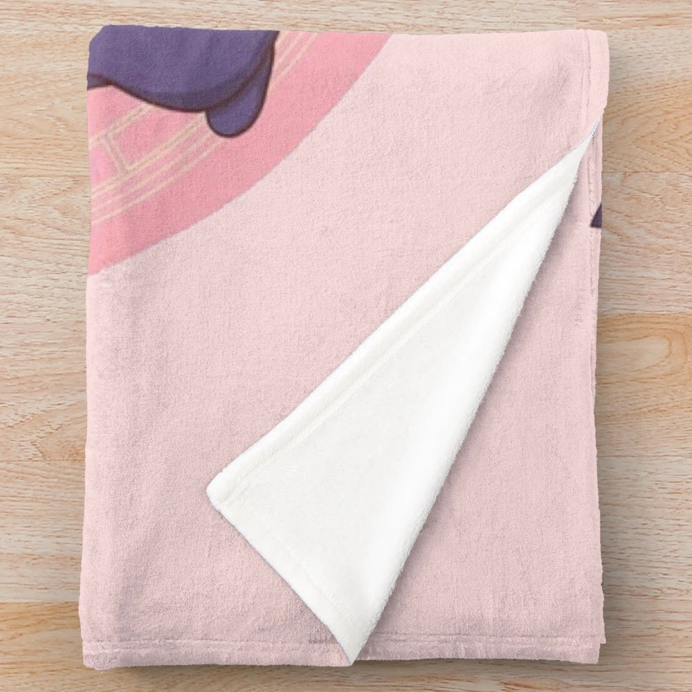 Cardcaptor Sakura inspired plush blanket featuring the three guardians Kero, Spinel, and Momo in a cozy and kawaii design