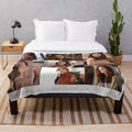 Carina DeLuca inspired plush blanket with large collage design featuring greys anatomy and lgbtq+ themes