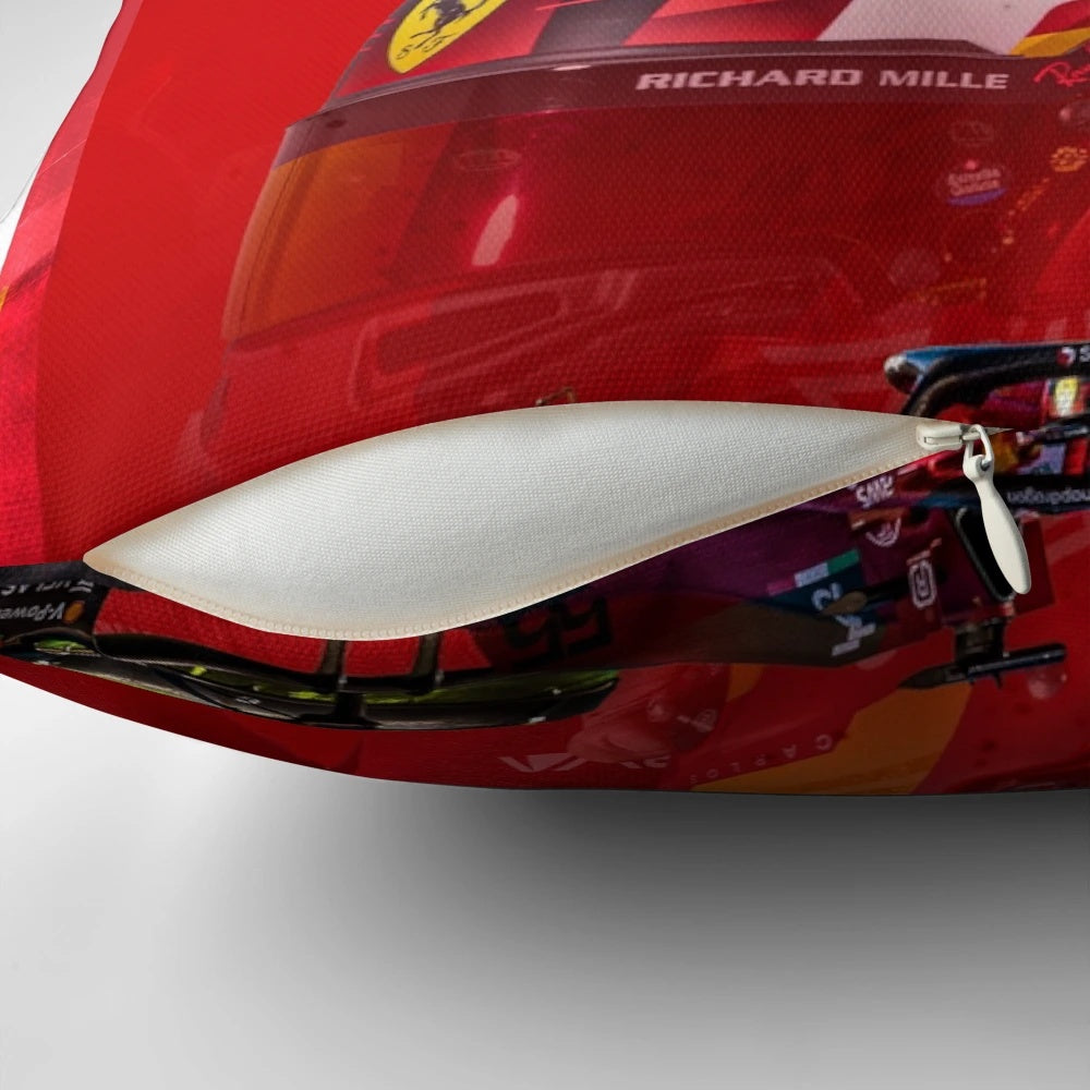Carlos Sainz Formula 1 pillow with official Scuderia Ferrari branding