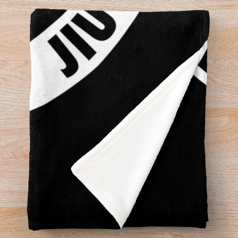 Carlson Gracie-inspired jiu-jitsu plush blanket with Brazilian fighter logo