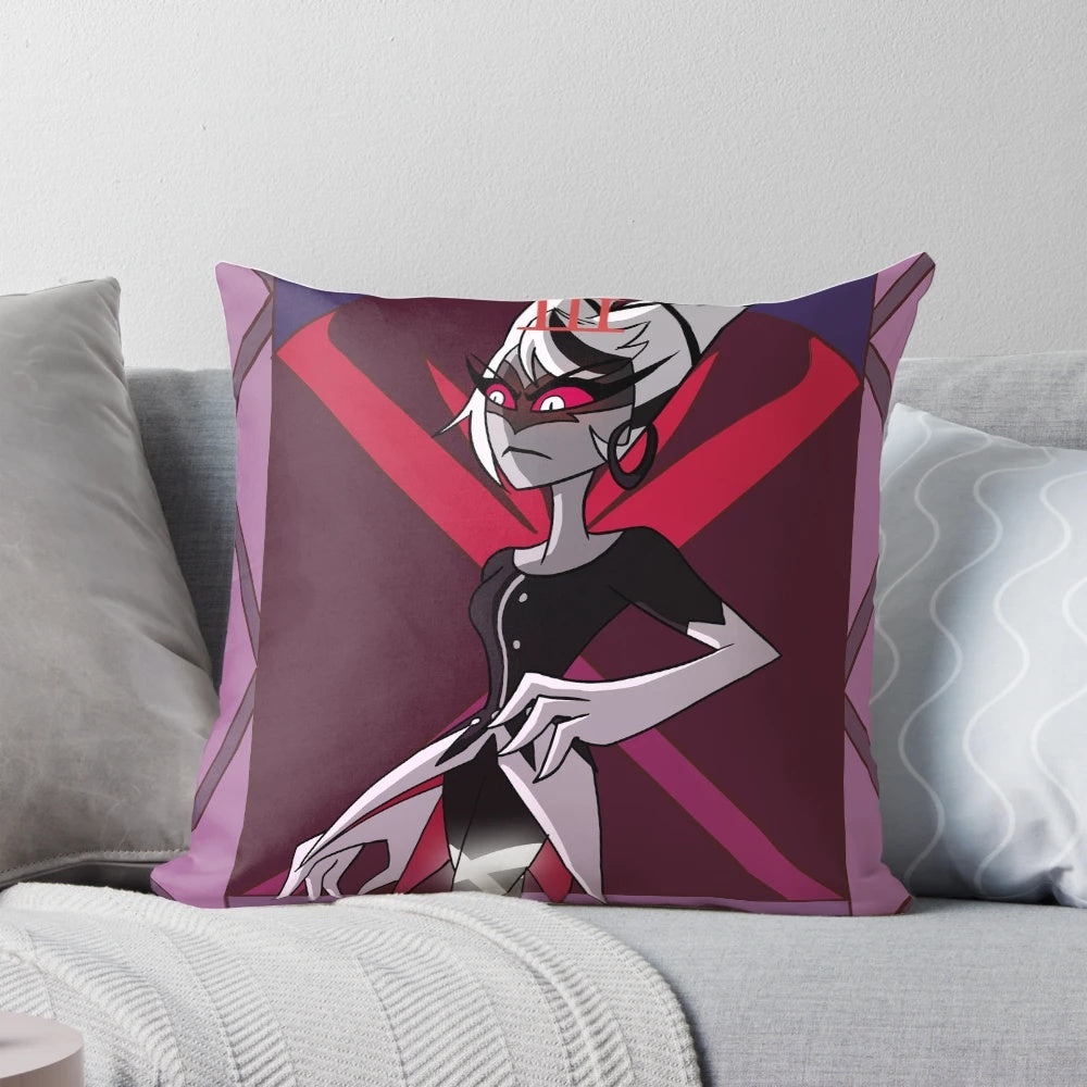 Carmilla Carmine Hazbin Hotel Tarot The Empress Pillow