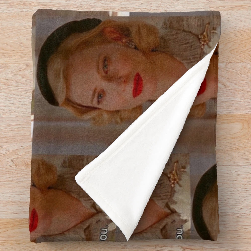 Carol Aird inspired plush blanket featuring Cate Blanchett and Rooney Mara from the LGBTQ film Carol