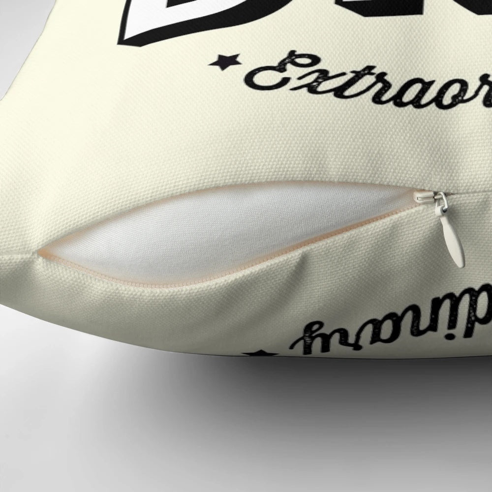 Carpe Diem pillow with inspiring Latin quote "Seize the Day