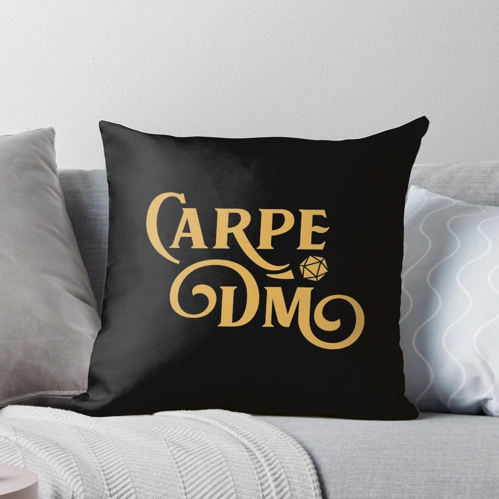 Carpe DM Dungeons and Dragons Tabletop RPG Gaming Pillow