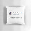 Carrie Fisher Star Wars Twitter Tribute Pillow featuring iconic tweets from the beloved actress