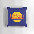 Carry On Abroad-themed Pillow with Elsbels Palace Hotel Imagery