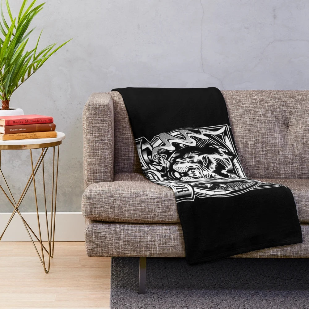 Cartel De Santa rapper-inspired Mexican dog plush blanket