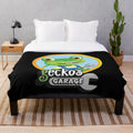 Kids plush blanket with cartoon cars and trucks design