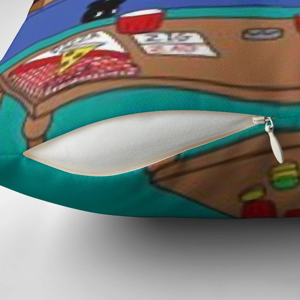 Spongebob, Patrick and Squidward Getting High Cartoon Characters Pillow