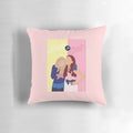 Sam and Cat cartoon characters drawn on a soft, comfortable pillow