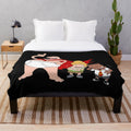 Captain Underpants Plush Blanket featuring the popular cartoon character