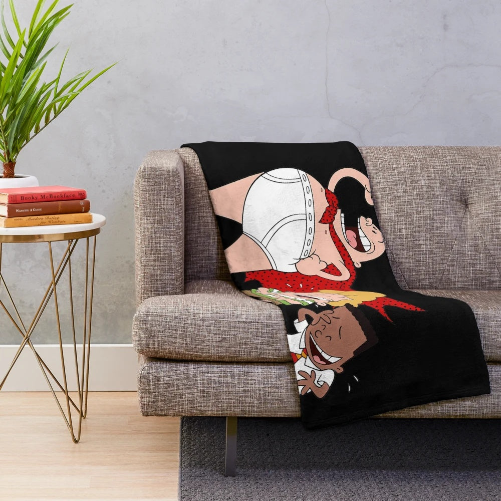Captain Underpants Plush Blanket featuring the popular cartoon character