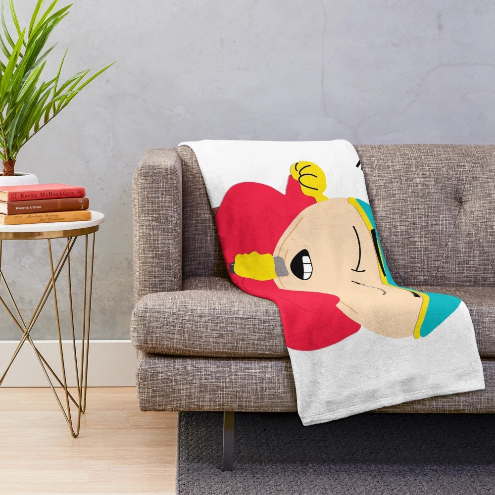 Cartman Plush Blanket Inspired by the Popular Comedy TV Series South Park