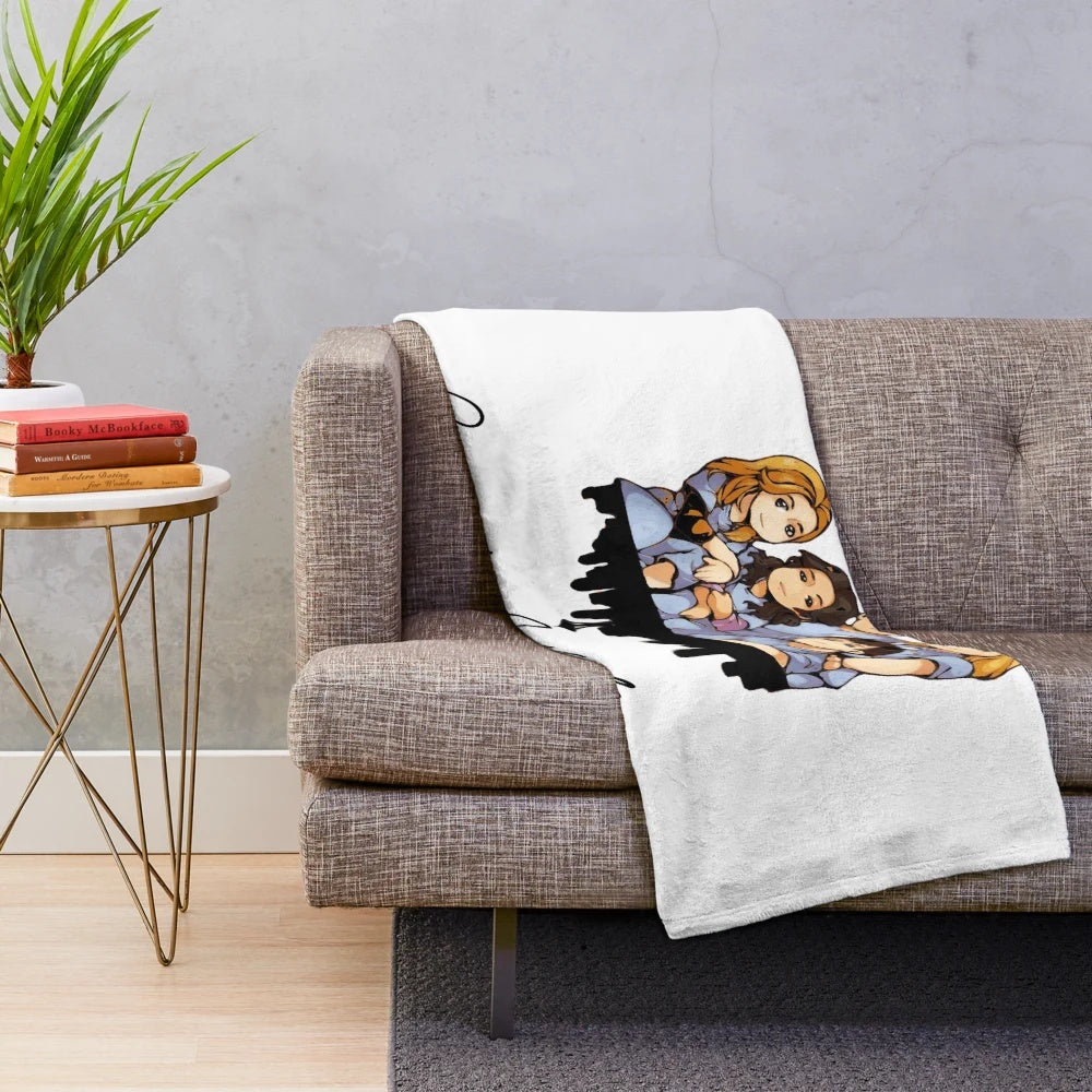 Cartoon-Inspired Greys Anatomy Plush Blanket