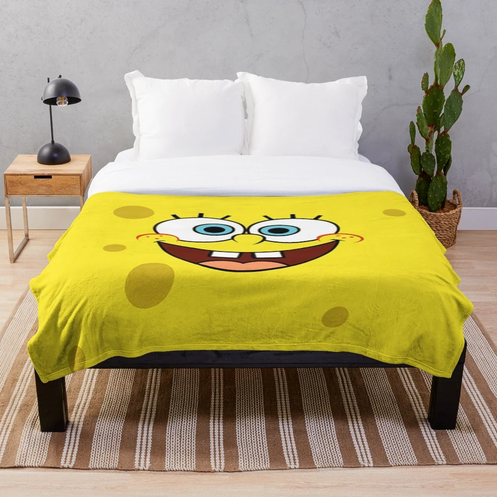 Spongebob Plush Blanket, Cartoon Themed Blanket