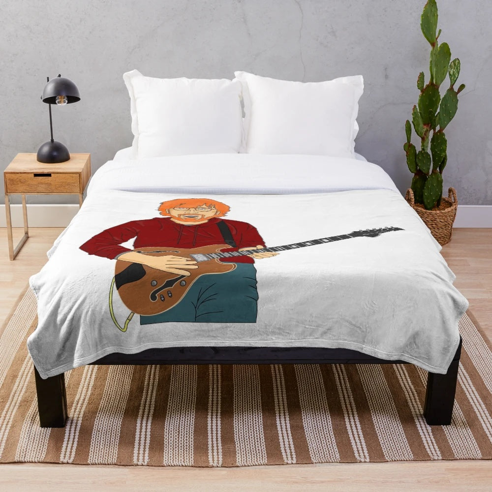 Cartoon Trey Anastasio Plush Blanket