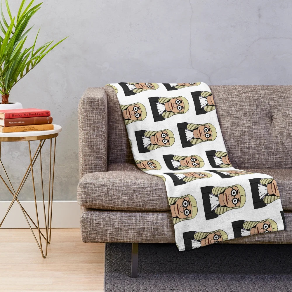 Cartoon judge uniform plush blanket