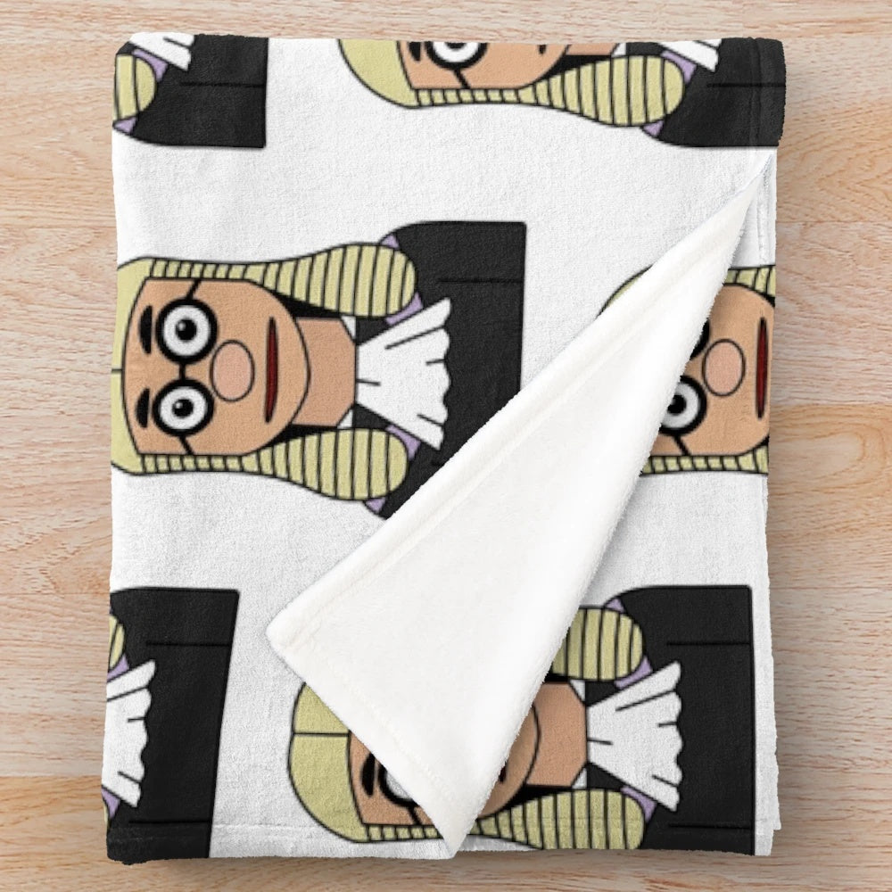 Cartoon judge uniform plush blanket