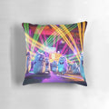 Colorful cartoon lemmings party-themed decorative pillow