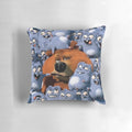 Colorful pillow featuring characters from the popular cartoon Grizzy and the Lemmings