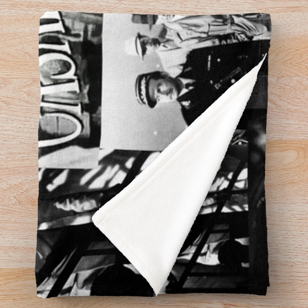 Casablanca plush blanket with classic movie design
