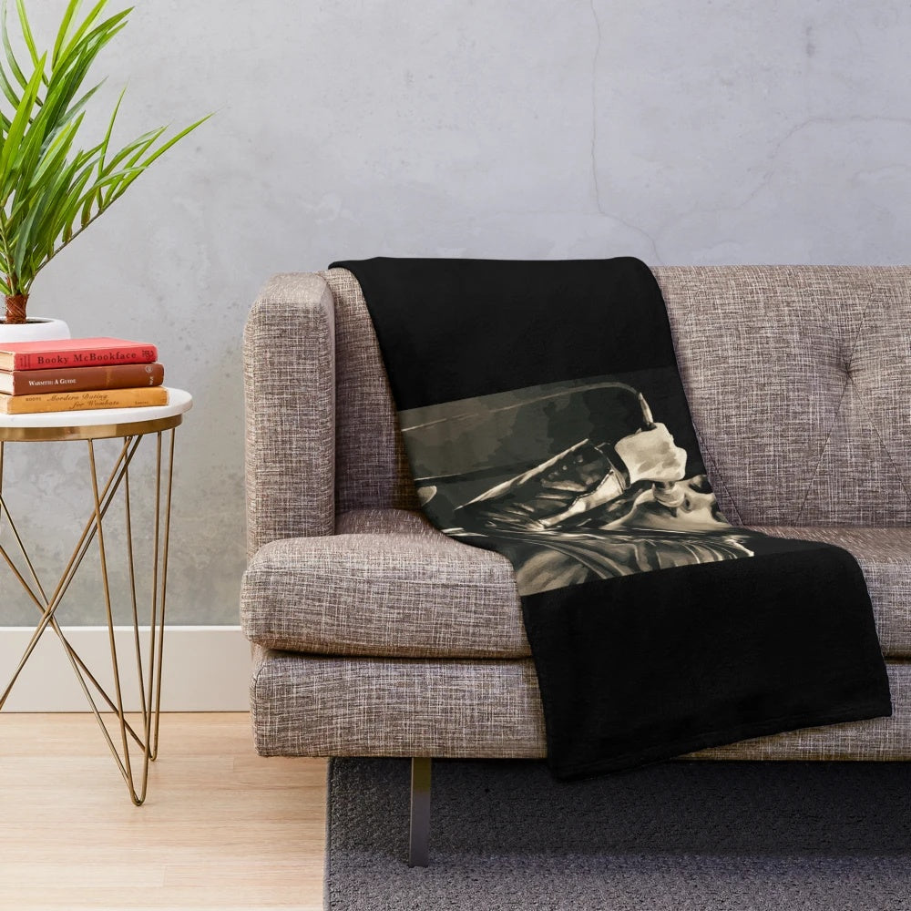 Casablancas-Inspired Plush Blanket featuring The Strokes and Cult Records design