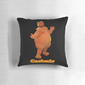 Casimir designer pillow in orange color featuring a unique pattern
