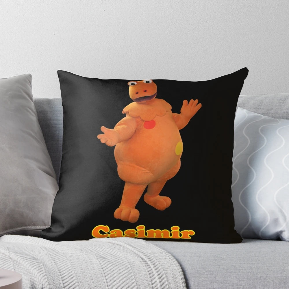 Casimir designer pillow in orange color featuring a unique pattern