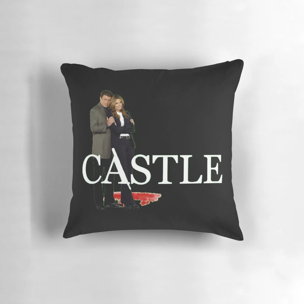 Castle TV series Caskett crime drama themed pillow